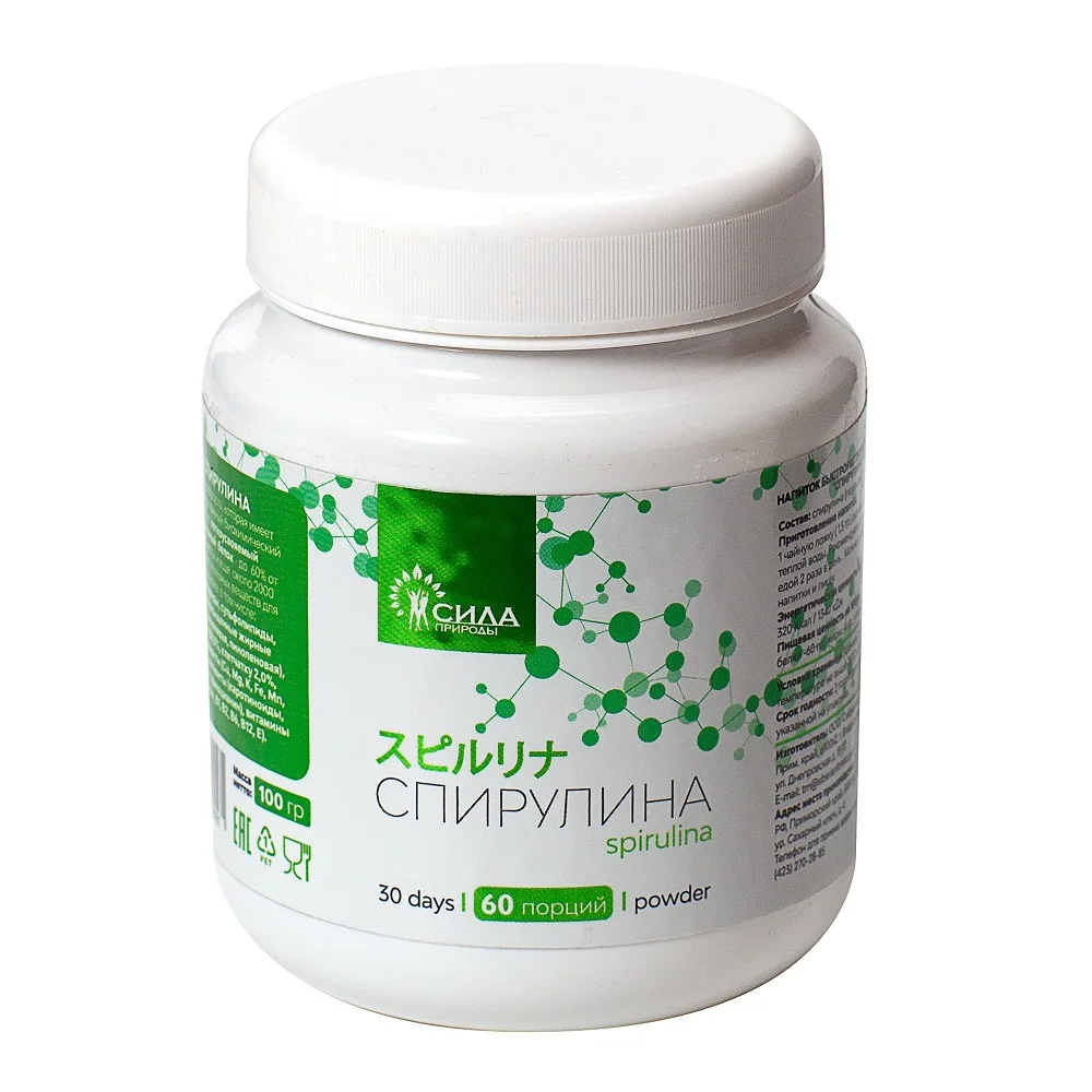 Спирулина порошок 100 гр Нов