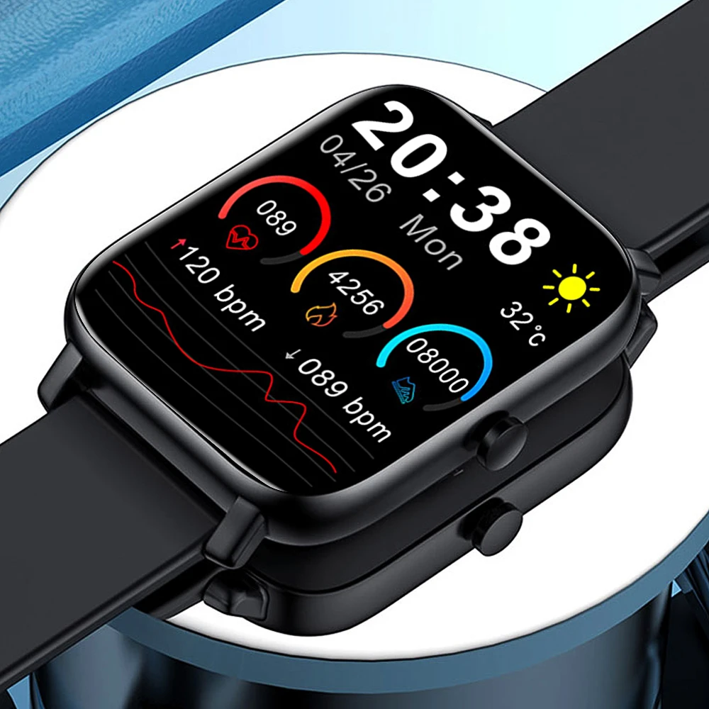 CHYCET Smart Watch Men 2022 Smartwatch Women Heart Rate Sleep Monitor Watches Sports Fitness Tracker Colok For Android IOS PK P8