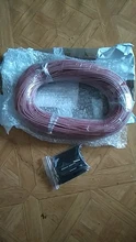 Cable de calefacción de fibra de carbono termostato de pared de suelo cálido infrarrojo lejano de goma de silicona roja