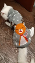 Pet Cat Reindeer Sweater Winter Warm Cat Clothes for Cats Kedi Outfit katten Clothing