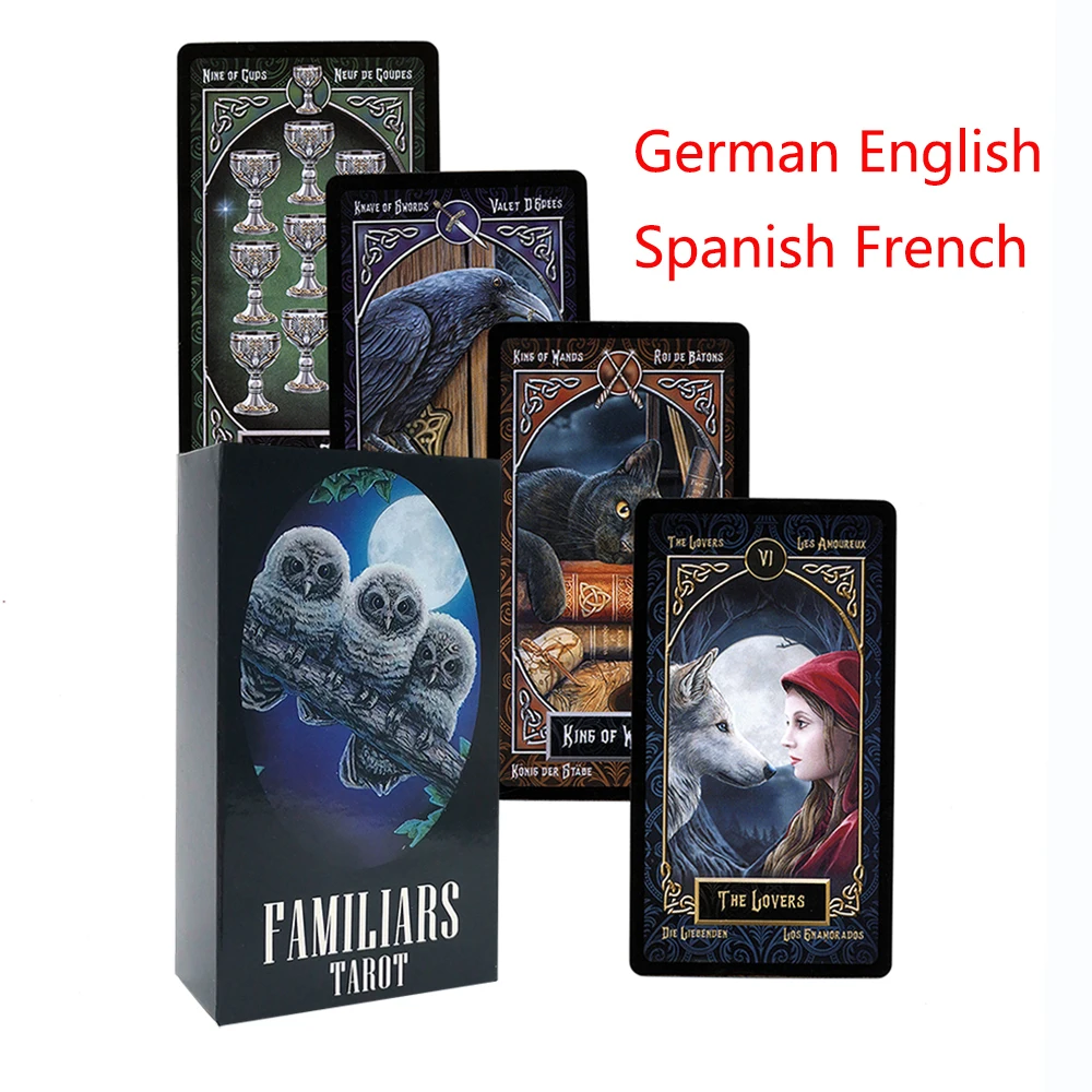 Tarot Cards For Beginners.Oracle Deck.Tarot Deck.Familiars Tarot.Spanish Tarot.Tarot Deck 78 .Game . Tarrot | - Цена: 338,81 - 513,49 руб.
