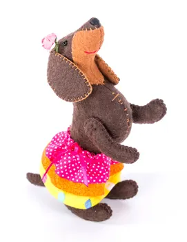 

Пфзд-1010 textile toy making set felt Series funny friends 'beauty' 10*18,5 cm