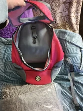 Al aire libre viajes de mascotas de doble bolsa de hombro portátil de viaje mochila al aire libre bolsa de transporte perro mascota frente perro bolsa de malla de mochila de la cabeza