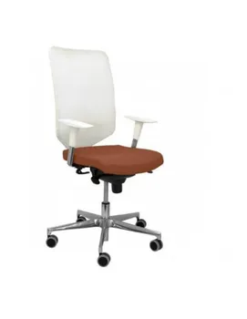 

OFFICE CHAIR MODEL OSSA WHITE FABRIC BALI BROWN