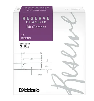 

Dct10355 reserve classic canes for Bb Clarinet, size 3.5 +, 10 PCs, Rico