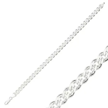 

Angemiel 925 Silver 100 Micron Nonna Chain Bracelet