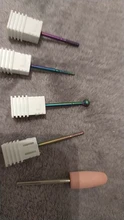 Brocas de diamante con recubrimiento de arcoíris para uñas, cortador de fresado limpio de cutículas para manicura, fresa eléctrica, amoladora de pedicura, herramienta de molinos de pedicura, 1 Uds.