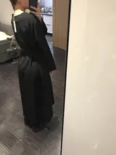 Summer Dresses Buttons V-Neck Lace-Up Oversize Colorfaith Women Spring Vintage Casual