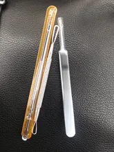 3 unids/set Blackhead removedor de Comedone palillo de acné Extractor para espinillas para las caras negro puntos pinzas belleza herramientas de cuidado para la piel Facial