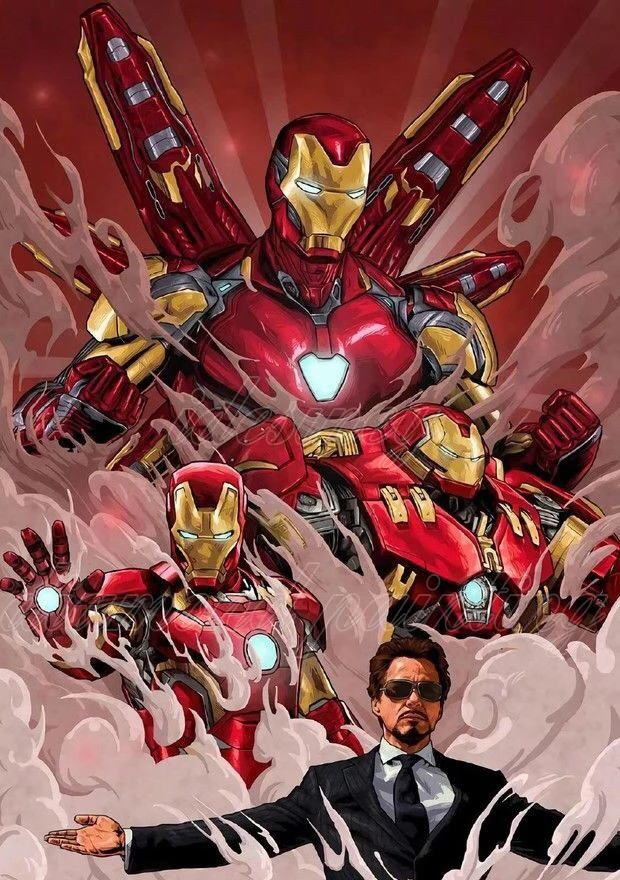 Marvel Heroes Iron Man 30*40cm full round drill diamond painting