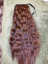 WIGSIN-extensiones de cabello sintético Afro rizado de 22 pulgadas, coleta con cordón, accesorios para mujer, color negro y marrón Natural