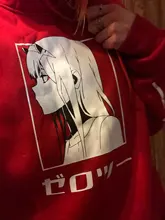 Sudadera con capucha para hombre y mujer, Darling In The Franxx Unisex, Zero Two