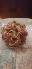 Bicicleta con sintético Flexible moño para el cabello rizado cabello moño elástico sucio ondulado Scrunchies abrigo de cola de caballo de pelo banda Exte