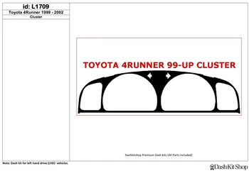 

Interior lining for Toyota 4 Runner 1999-2002. Set L1709.