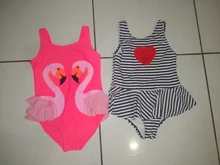 Traje de baño para niña de 3 a 14 años, traje de baño para niña con estampado a rayas, ropa de baño de una pieza para niño, traje de baño de alta quality-ST238MIX
