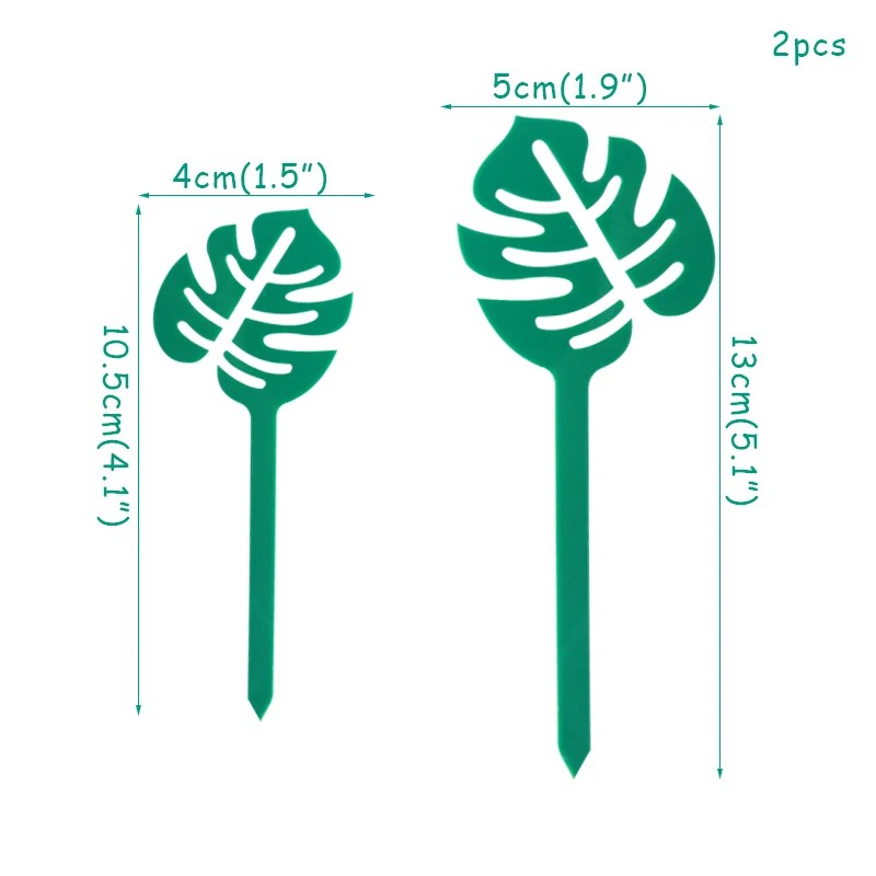 Счастливый день рождения Пальмовые Листья Торт Топперы тропические листья украшения для кексов джунгли вечерние поставки гавайский Luau праздничный торт - Цвет: 1set Style 7
