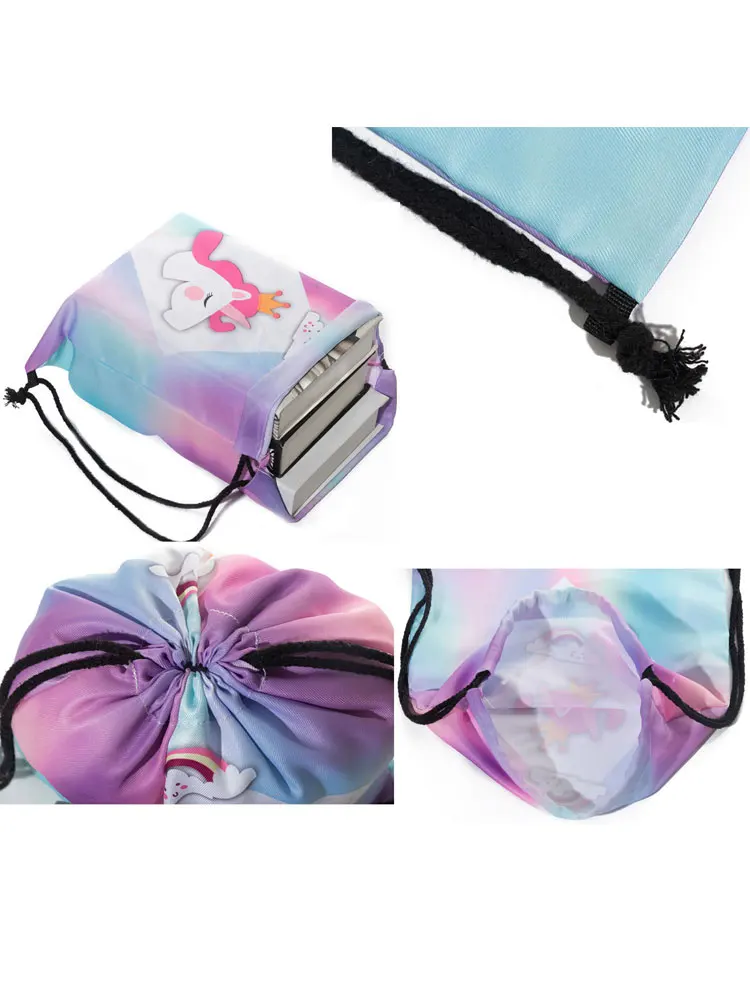 Disney Lilo Stitch Drawstring Bags Cute Cartoon Child Small Backpack Eco Reusable Travel Storage Bag Minimalist Swim Backpack