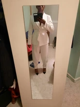 Blazer Leg-Pants Two-Piece-Set TWOTWINSTYLE Long-Sleeve White Wide Casual Women Female