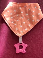 2 unids/lote bebé Bandana Baba Baberos y juguetes para la dentición con 100% de algodón orgánico Super suave y absorbente Unisex Baberos para recién nacido