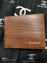 Cartera Vintage de cuero para hombre, cartera masculina de lujo, corta, ajustada, con Clip para dinero, tarjetero, Portomonee