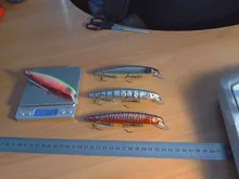 Magnet-System Crank-Bait Minnow Assorted-Colors BEARKING Best-Price 4pcs Each-Set Hot-Model