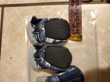 Puppy-Boots Pet-Shoes Lovely Dogs Snow Anti-Slip Zipper Winter Warm Denim Lets Casual