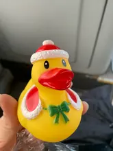 Juguetes de baño para bebés, pato de goma con sonido de pato amarillo, flotante al agua, ducha