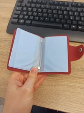 Tarjetero de piel sintética con 24 Bits para hombre y mujer, funda para tarjetas de crédito, pasaporte, billetera para tarjetas de identificación