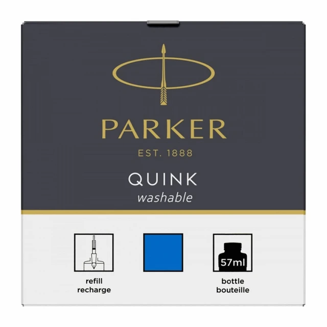 Parker Quink Ink Bottle, Black, 57 ml