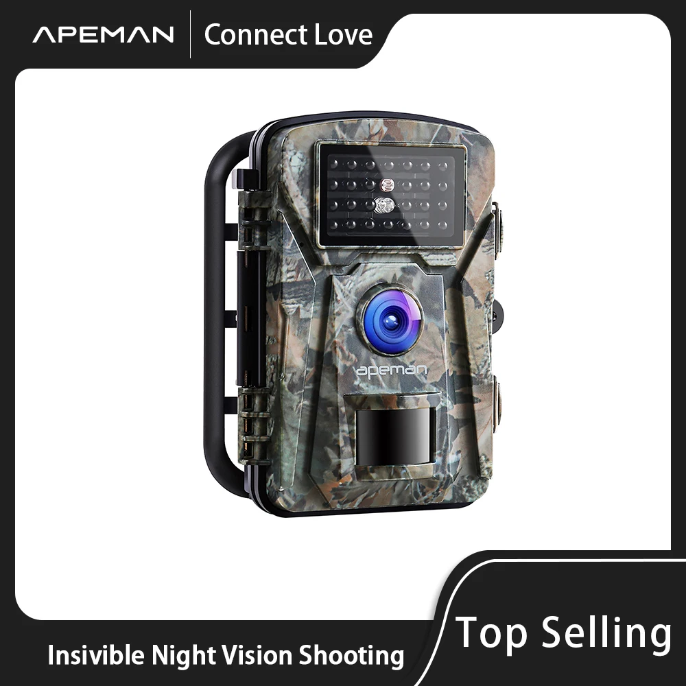 APEMAN Trail Camera 16MP 1080P NoGlow Infrared Hunting Camera for