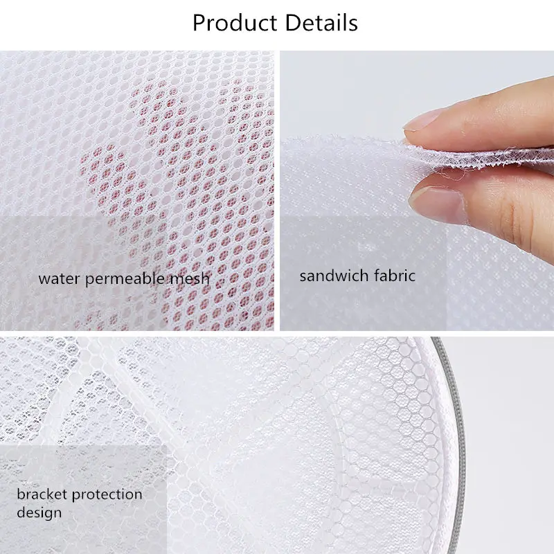 High Quality Bras Washing Bag Thicken Polyester Underwear Bra Laundry Bag Zippered Mesh Washing Machine Dedicated Wash Bra Bags 3