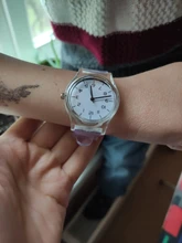 Reloj transparente informal para niños y niñas, relojes de pulsera para niños y niñas