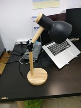 Desk-Lamp Eye-Protection Wooden Bedroom Reading LED Home-Decor Living-Room Creative Nordic
