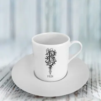 

Personalized P Letter Turkish coffee Cup (Model 1)