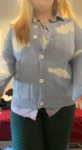 Chaqueta De punto De manga larga para Mujer, jersey De nube coreano, chaqueta con cuello redondo, otoño e Invierno, 2020