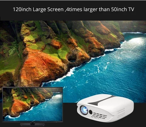 RD606 Мини светодиодный DLP проектор дополнительный HD проектор с wi-fi батарея поддержка 1080P 3D телефон USB Beamer