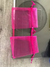 100 unids/lote 5x 7/7x 9/10x15cm bolsas de joyería de Organza bolsa de lazo de Organza bolsa de embalaje de la joyería bolsas joyería bolso bolsa de