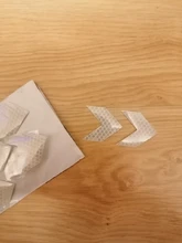 10 unids/set coche pegatina reflectante flecha cinta de advertencia de seguridad pegatina para coche parachoques maletero Reflector peligro cinta estilo de coche