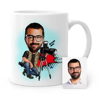 

Personalized Mr Professional Photographer Cartoon White Mug Cup-1