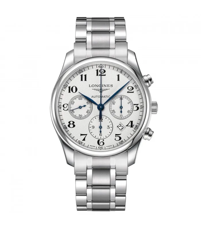 LONGINES мастер коллекция кронограф Автоматические Стальные часы L2.759.4.78.6