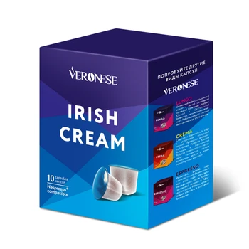 

Coffee Veronese "Irish Cream", capsules for Nespresso coffee machine, 10 capsules
