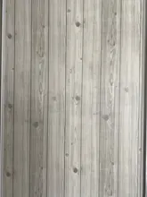 Furniture Stickers Decor Contact-Paper Wall-Cover Self-Adhesive Gray Haohome Peel Wood