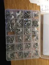 Ninejin-Juego de tornillos de cabeza hexagonal, 880 uds, M2, M3, M4, M5, acero inoxidable, hexagonal, cabezal redondo plano, surtido de Kit de tornillos