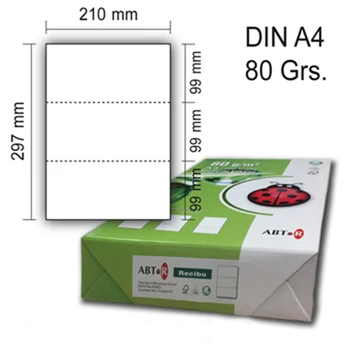 

Receipt microperforados's 80 gr.