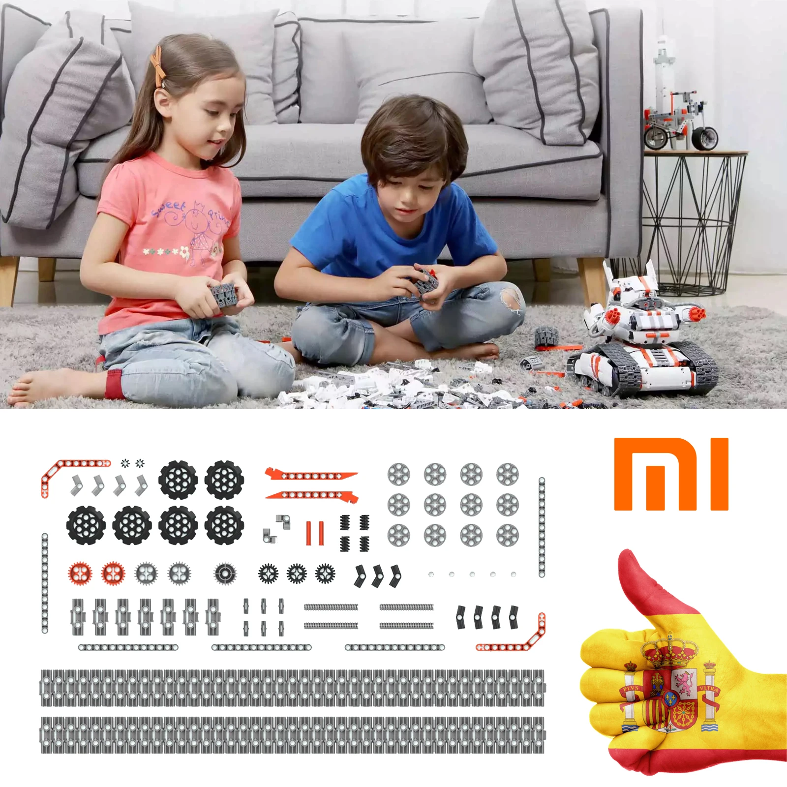  XIAOMI MI ROBOT programmable Smart Track Robot building kit application and encoding Bluetooth 40 I