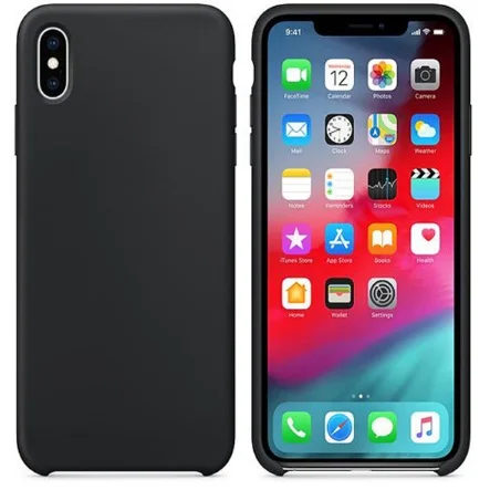 Официальный силиконовый чехол для телефона с логотипом для iPhone 7 8 11 чехол для iPhone 7 8 Plus 11 Pro Max XS XR - Цвет: 18-black