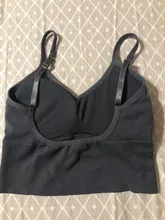 Sujetador deportivo de yoga para mujer, chaleco acolchado, sexy, para correr, gimnasio, sin aros, transpirable, para dormir, a prueba de golpes