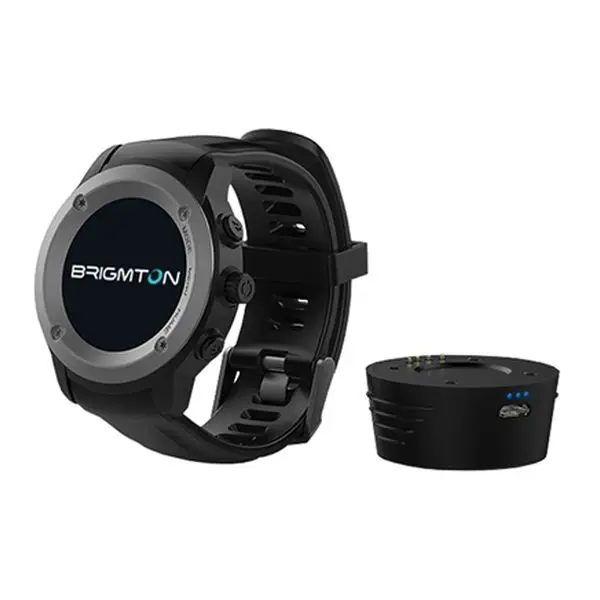 Умные часы BRIGMTON BWATCH-100GPS-N 1," lcd Bluetooth черный