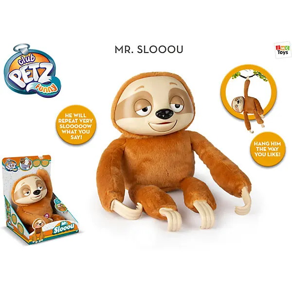 Интерактивная игрушка IMC Toys Club Petz Funny "Ленивец" Mr Slooou