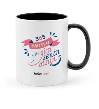 

Personalized 365 Happy New Day Black Mug Cup-2